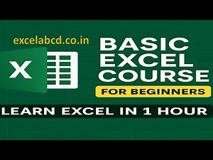 Basic Excel Course for Beginners | Learn Excel in 1 Hour (Step-by-Step Tutorial)