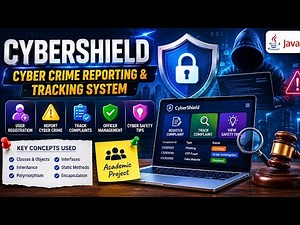 Cybercrime Reporting & Tracking System 🔐 | JAVA 🍵 | Team SCRUM SPARTANS 🎖️ | MITE 🎓