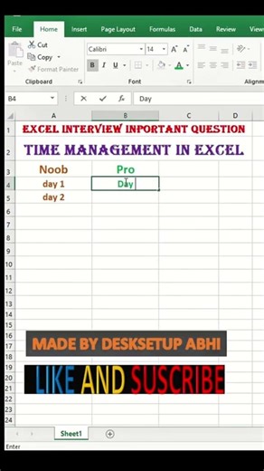 Excel Interview Trick: Stop Typing Manually! 🛑 (Noob vs Pro) #excel #shorts #excelwithabhisheksir