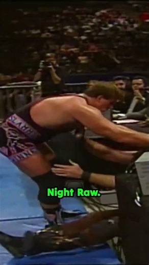 Chaos at ringside! Vince and Lawler lose it during Mankind vs. Owen Hart.