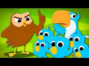 Five Little Birds | Birds Song | Nursery Rhymers Songs | Rhymes For Children