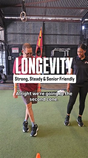 Spry Training System | Chris-Ann has Lincoln moving with the grapevine (also called karaoke), a simple but powerful lateral movement that’s perfect for seniors.... | Instagram