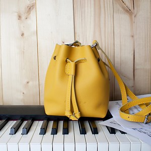 Leather Bucket Crossbody Bag: Small Everyday Drawstring Bag - Etsy