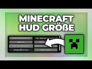 Minecraft HUD Größe ändern (Inventar, Menü, Leben) - GUI Größe Tutorial