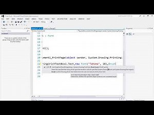 Lesson 69 Print Tools PageSetupDialog, PrintPreviewDialog, PrintDialog and PrintDocument