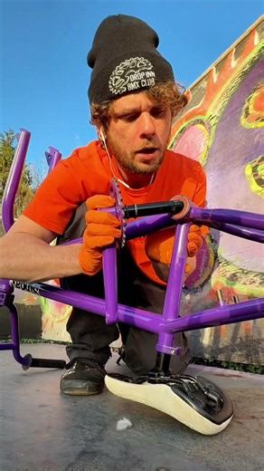 Extreme Rare Custom BMX Rebuild at the Skatepark☝️🔥 Sunday Grape Soda BMX Bike #bmx #bikes #shorts