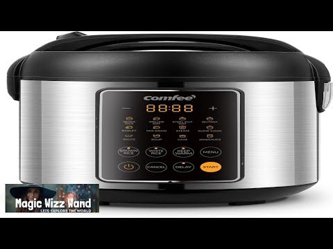 COMFEE' Rice Cooker 14 in 1 Stainless Steel Multi Cooker Slow Cooker Steamer Saut
