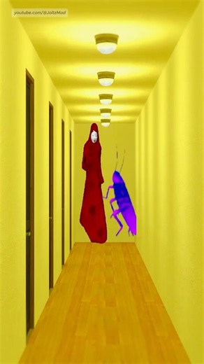 Aka Manto Brought the Most Colorful Sidekick to the Hotel... Rainbow Cockroach 😂💀#GMOD #NextBotS