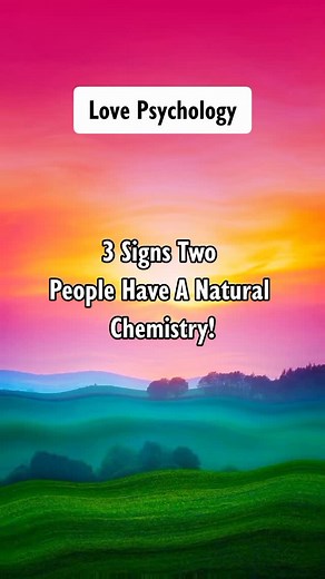 3 Signs Two People Have A Natural Chemistry! #reels | Crush Psychology