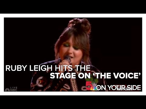 Ruby Leigh performs Monday on 'The Voice' Live Show