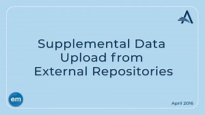 Uploading Supplemental Data from Repositories - Aries Systems Corporation