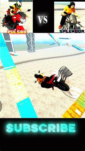 Splendor vs Pulsar 😱 Impossible Ramp Challenge | Indian Bike 3D Game