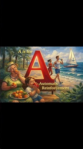 A is for Automatic Reinforcement 🍎🏖️ | ABA Art Explained