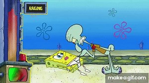 Squidward's Stages of Anger 😡 | SpongeBob on Make a GIF