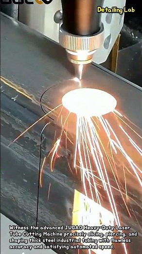 Precision Heavy-Duty Laser Tube Cutting Process #worker #process #laser #machining #satisfying