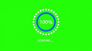 Animation Progress Loading on Green screen