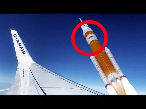 Artemis 2 Launch Filmed From Plane Window Rare View of NASA Moon Mission 2026