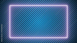Futuristic pattern with blight neon light animation. Glowing Led Light Geometric Modern Texture. Seamless loop 4k Neon Radial Concentric full Animation Design. Triangle shape mosaic cyber surfac
