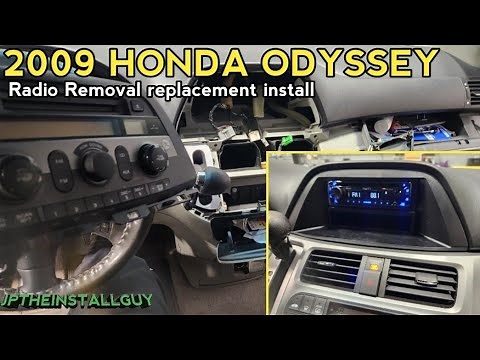 2009 Honda odyssey radio removal replacement install upgrade