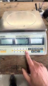 Calibration of Kilotech KCS 301 counting scales