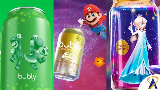 List of all Mario Bubly flavors & cans, including hidden Rosalina Galaxy can