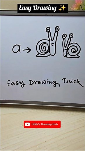 👌 Super Easy Drawing Idea YOU MUST TRY! 😍✏️ #shorts #viralshorts #easydrawing