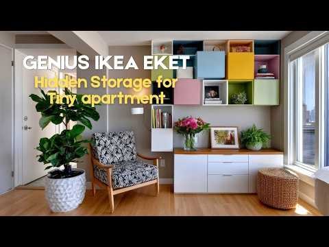 NYC Apartment Tour: Genius IKEA EKET Hack for Hidden Vertical Storage