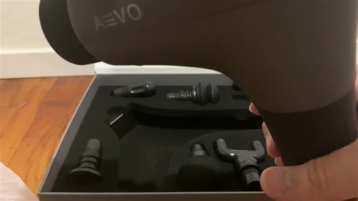 Watch Aevo massage gun unboxing  on Amazon Live
