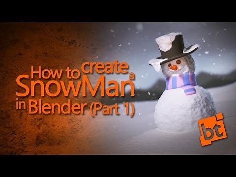 How to create a SnowMan in Blender (Part 1)