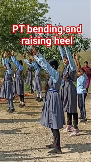 Bending and raising heel PT#vayusainikcoaching #physical education