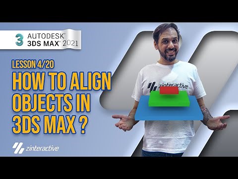 How to Align Objects in 3DS Max? | Lesson 4