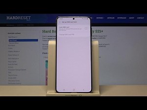 How to Remove PIN from SIM Card in Samsung Galaxy S21+?