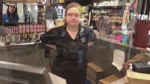 Grocery stores install plexiglass shields between customers, cashiers