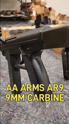 The AA ARMS AR9 was a closed bolt, Pistol caliber carbine, made between 1990-1994.
