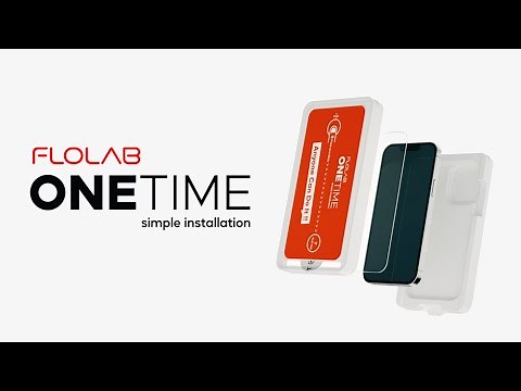 Effortless FLOLAB ONETIME iPhone Screen Protector Installation - Dust-Free & Simple