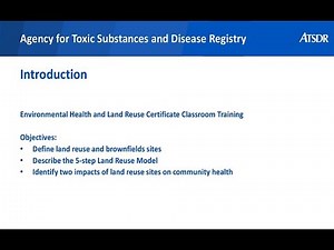 Environmental Health and Land Reuse (EHLR) Certificate Training Introduction