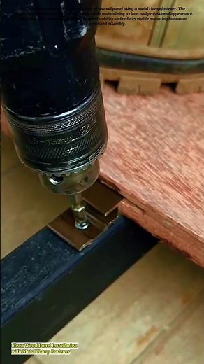 Clean Wood Panel Installation with Metal Clamp Fastener