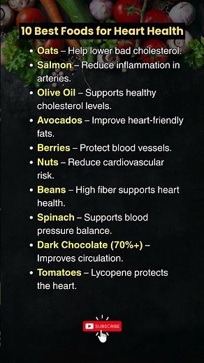 10 Best Foods for Heart Health
