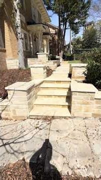 Beautiful Limestone and Travertine Landscape in Buckhead