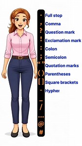 Punctuation Marks Names and Their Symbols #vocabulary #learning #speakenglish #English #learnenglish #punctuation #PunctuationMarks #teaching #words | Daily English Dose