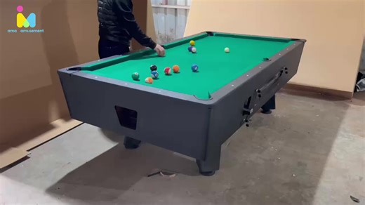 AMA High Quality Strong Structure Coin Operated Pool Table Billiard Russian Billiard Table Pool for Sale