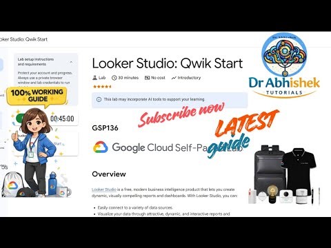 Looker Studio: Qwik Start | Step By Step | #GSP136 #qwiklabsarcade2026