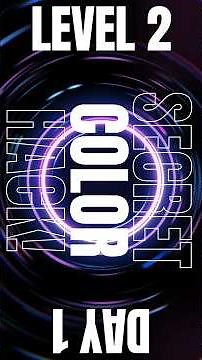 🎨 THE SECRET COLOR HACK! | Scratch Day 1 LEVEL 2 #shorts