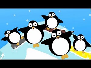 Five Little Penguins and Preschool Rhyme for Children