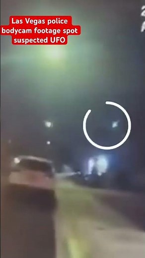 WATCH: Las Vegas police spot suspected UFO — and residents claim to see aliens #shorts