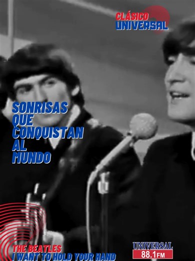 #ClásicoUniversal 🎸✨ “I Want To Hold Your Hand” marcó el debut histórico de The Beatles en The Ed Sullivan Show en febrero de 1964, una presentación vista por más de 73 millones de personas. Esa noche no solo cambió la carrera de la banda, sino que desató oficialmente la Beatlemanía en Estados Unidos, convirtiendo la canción en un símbolo del amor juvenil y del inicio de una revolución musical. #TheBeatles #IWantToHoldYourHand #EdSullivanShow #Universal881
