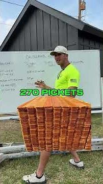 Calculating pickets needed for Shadowbox fence
