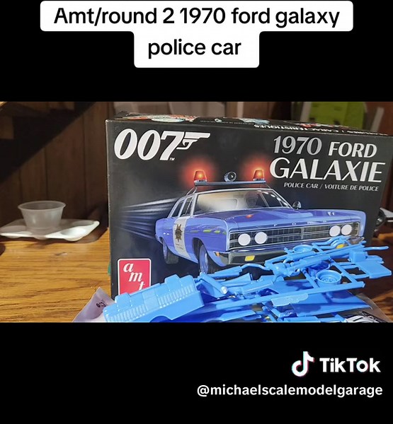 Amt 1970 ford galaxy police unboxing car @ThePopeOfPlastic #models #modelbuilding #fyp #scalemodel