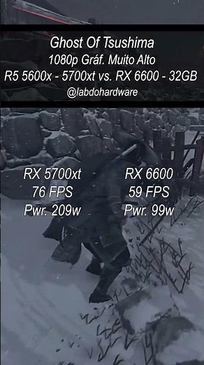RX 5700 XT vs. RX 6600 #placadevídeo #rx5700xt #rx6600