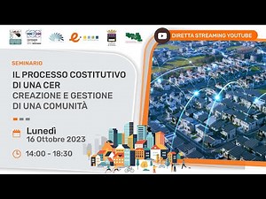 Il processo costitutivo di una Comunità Energetica Rinnovabile (CER), dalla creazione alla gestione.